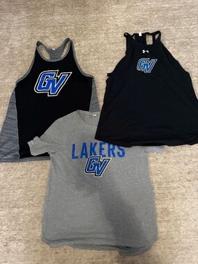 Under Armour Black & Gray GV Lakers Athletic Tops (3-Pack)